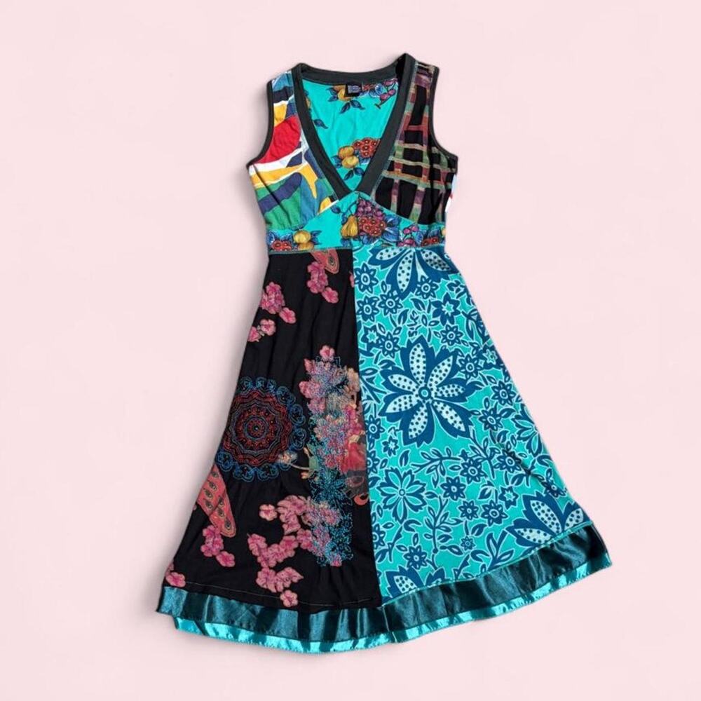 Desigual sleeveless patchwork dress stunning